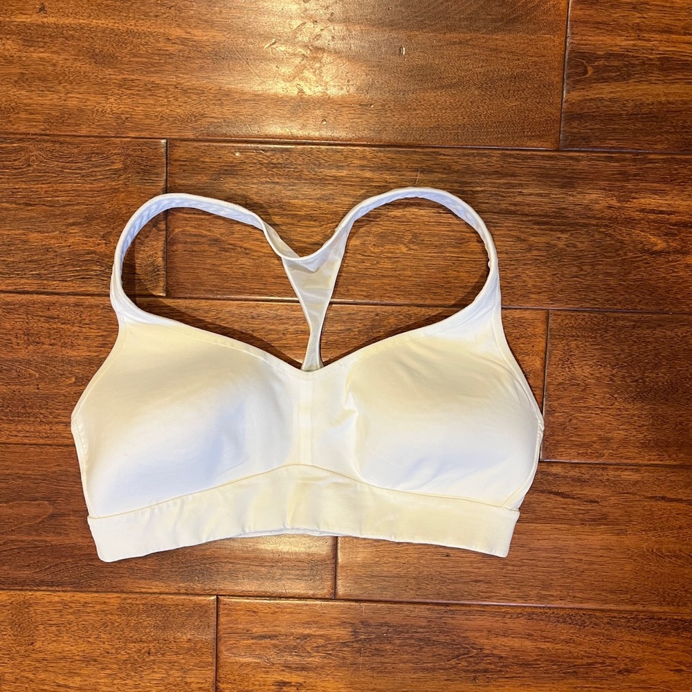 Women’s White Racerback Sleep & Comfort Bra